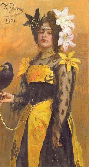 Ilya Yefimovich Repin Portrait of Lydia Kuznetsova oil painting image